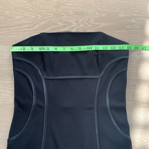 ABS Allen Schwartz Black Strapless Cocktail Dress - Picture 7 of 12